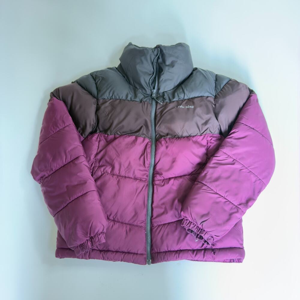 Columbia Omni-Heat Women’s XS Puffer Jacket Crimson Pink Insulated Winter Coat